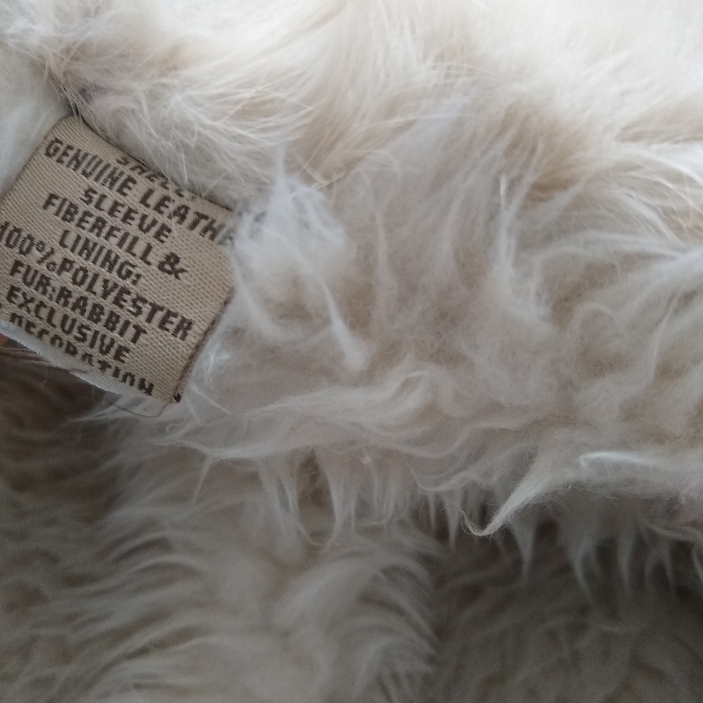 Vintage Brown and Cream Fur-Trimmed Jacket - Picture 7 of 9